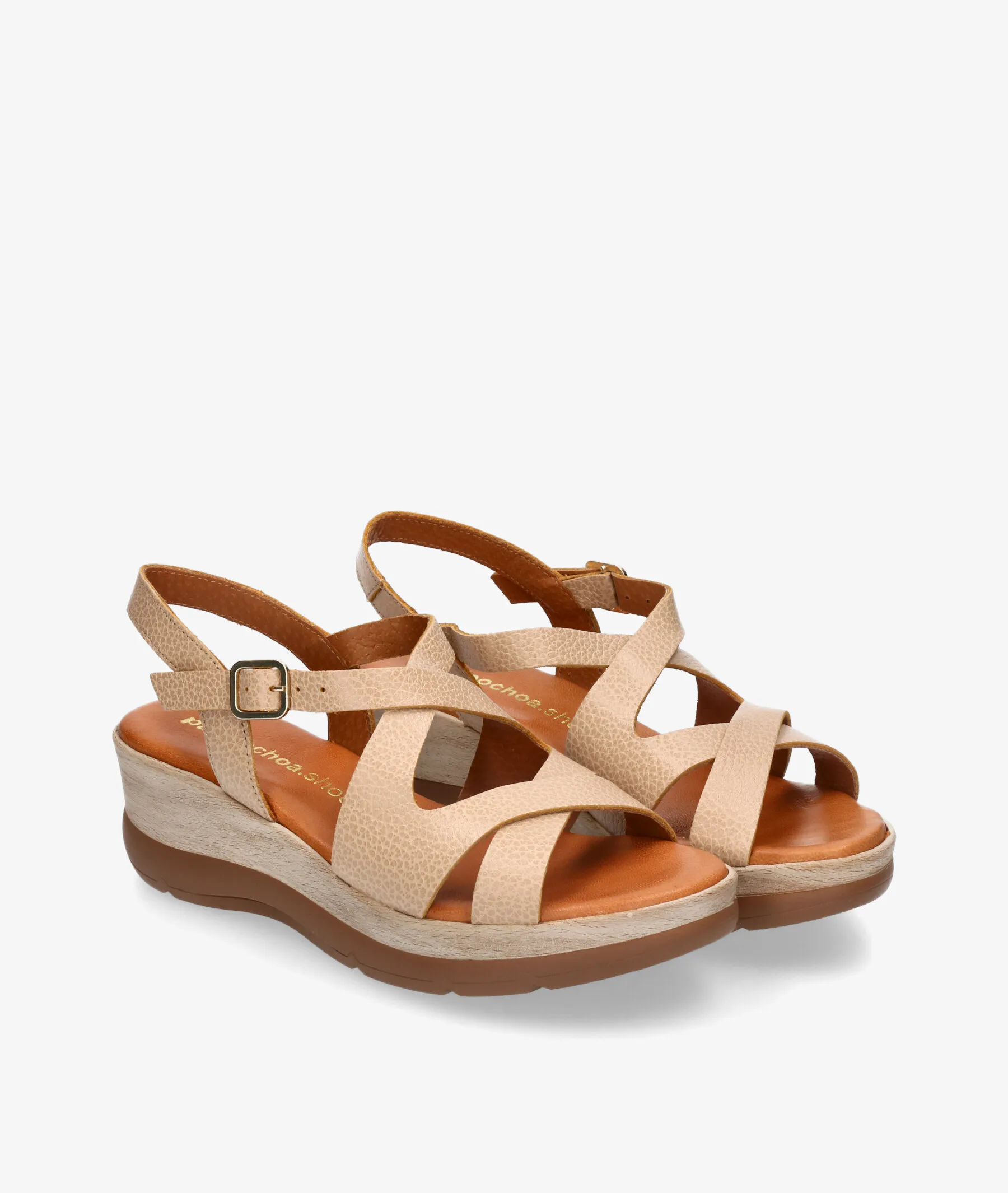 SANDALIAS POS  OLA 1452 EN BEIGE