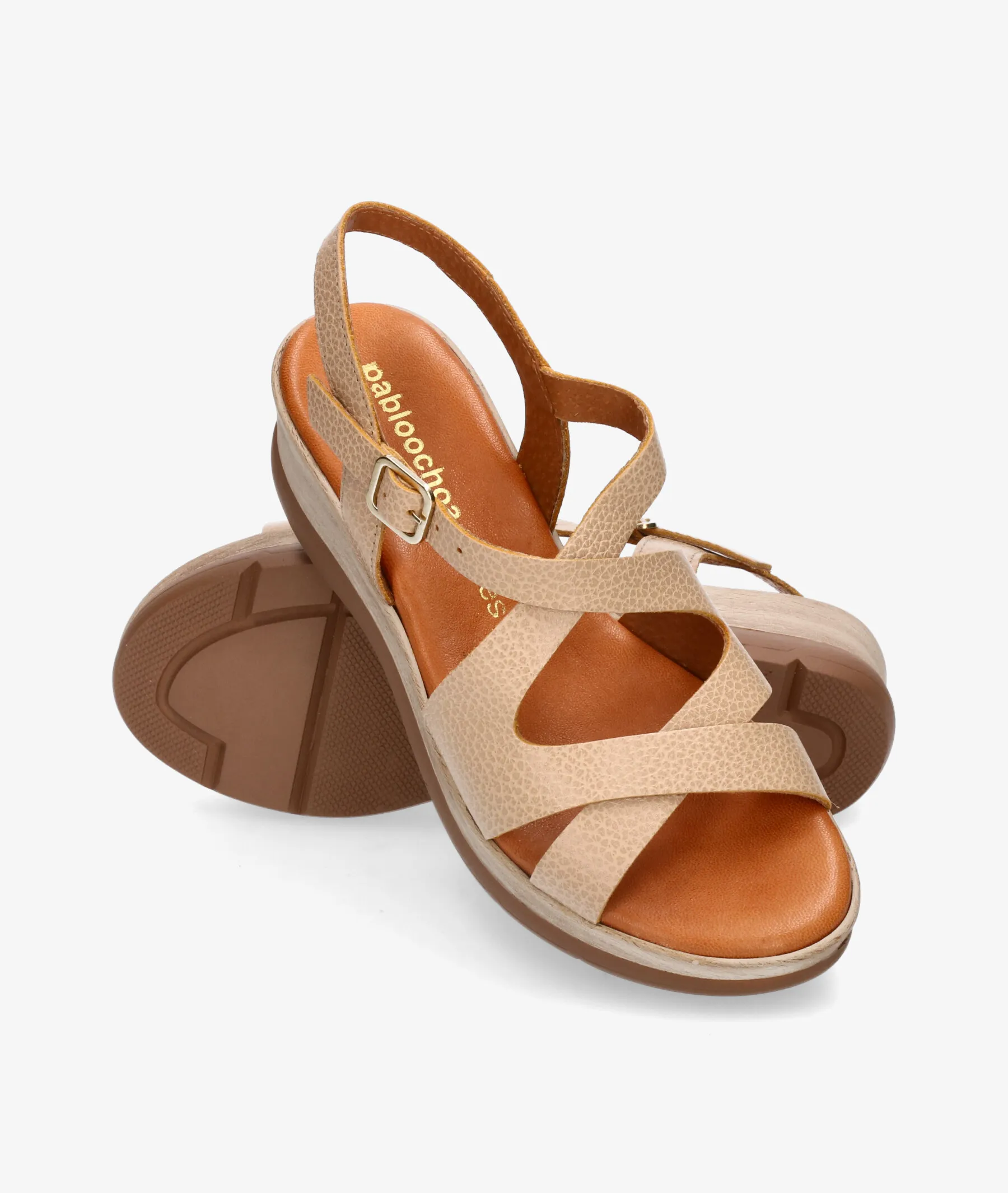 SANDALIAS POS  OLA 1452 EN BEIGE