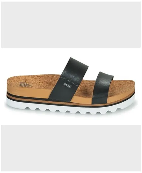 Sandalias REEF Cushion Vista Negro Blanco Mujer