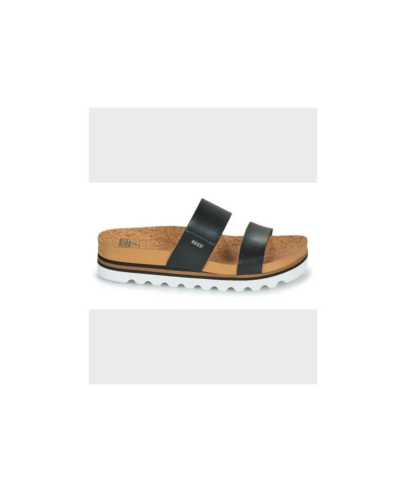 Sandalias REEF Cushion Vista Negro Blanco Mujer