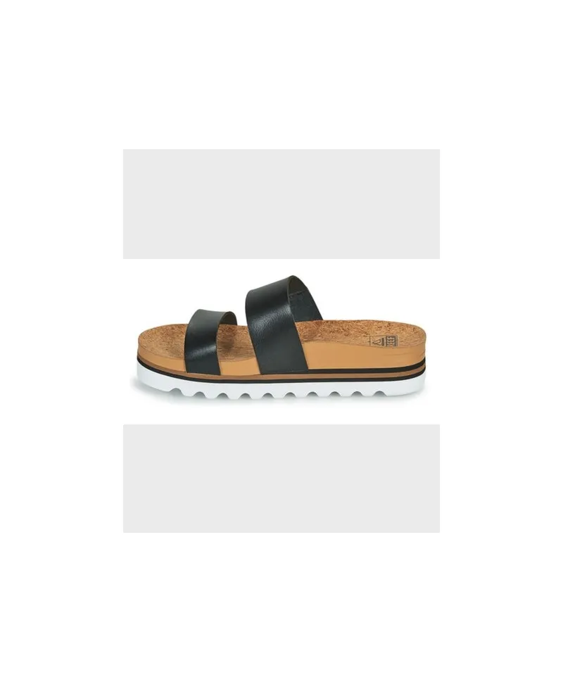 Sandalias REEF Cushion Vista Negro Blanco Mujer