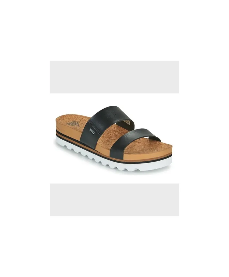 Sandalias REEF Cushion Vista Negro Blanco Mujer