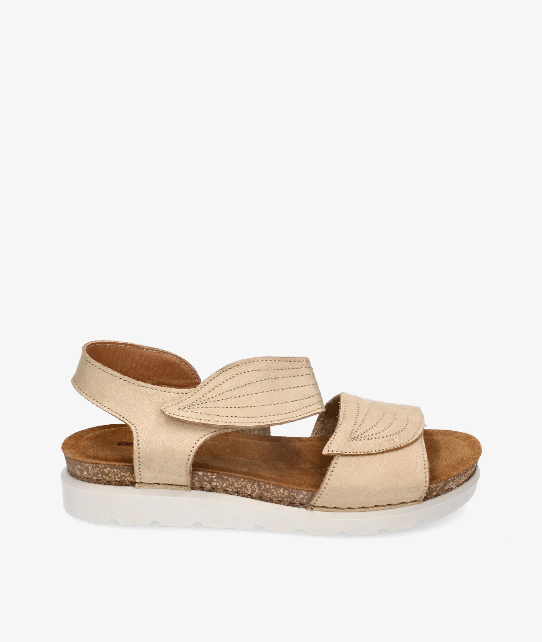 Sandalias Rhostock 14105 en nobuck beige