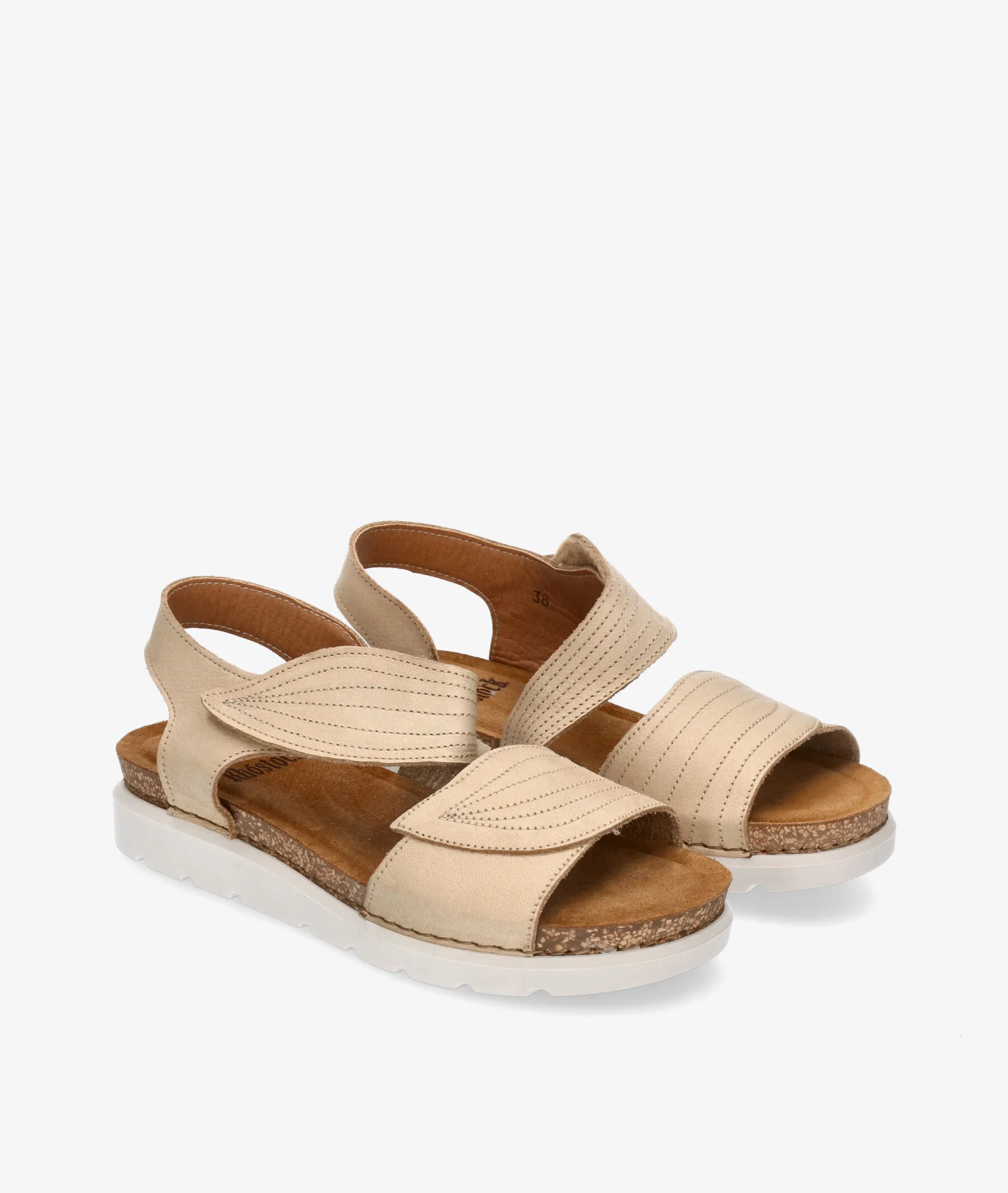 Sandalias Rhostock 14105 en nobuck beige