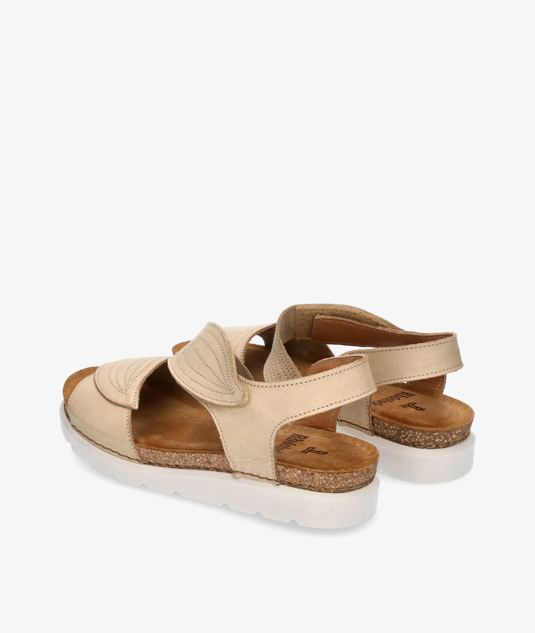 Sandalias Rhostock 14105 en nobuck beige