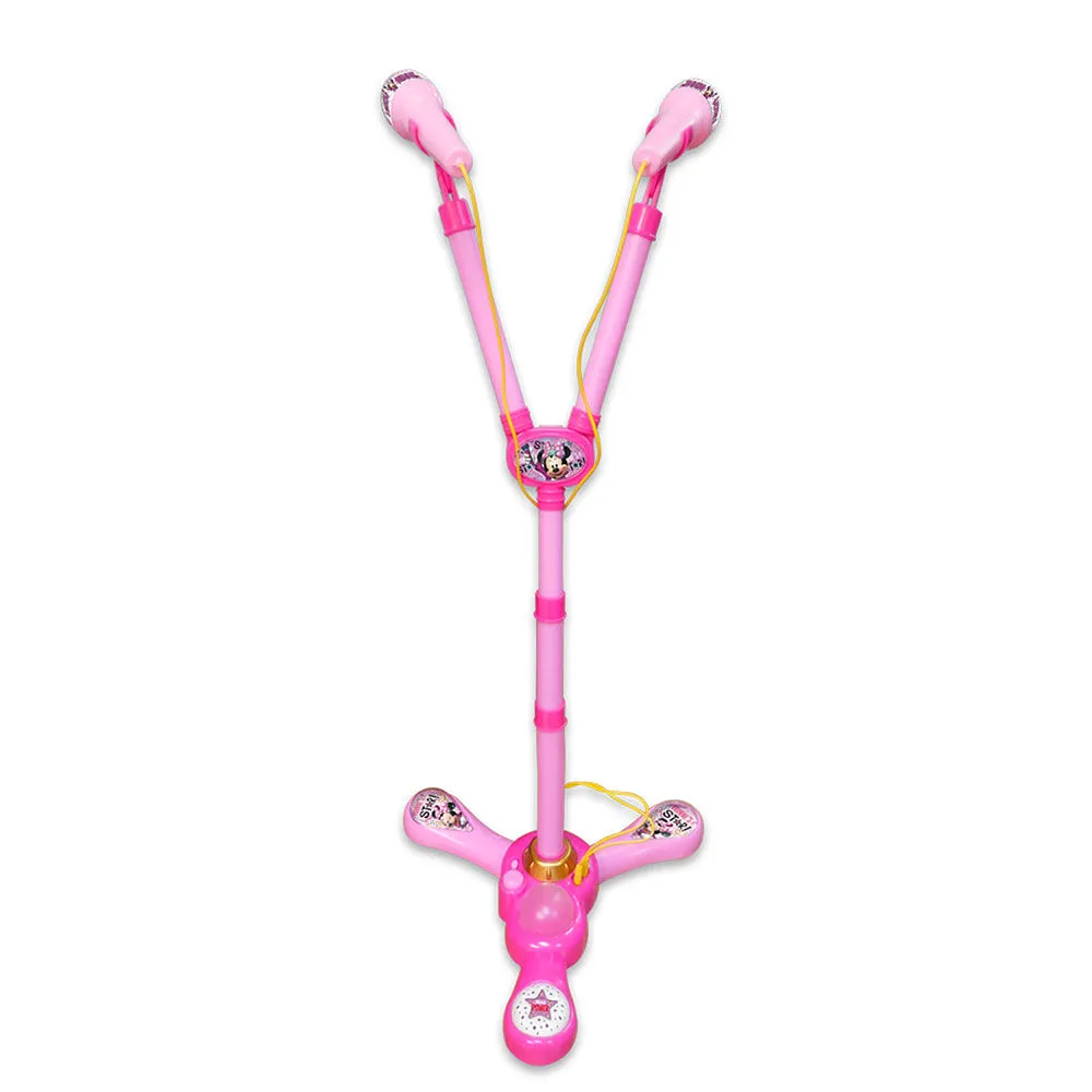 Set Microfonos Con Pedestal Minnie Disney
