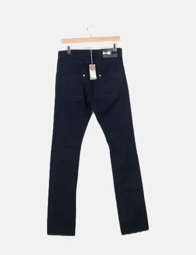 SKUNKFUNK  SKFK PANTALóN BáSICO AZUL MARINO