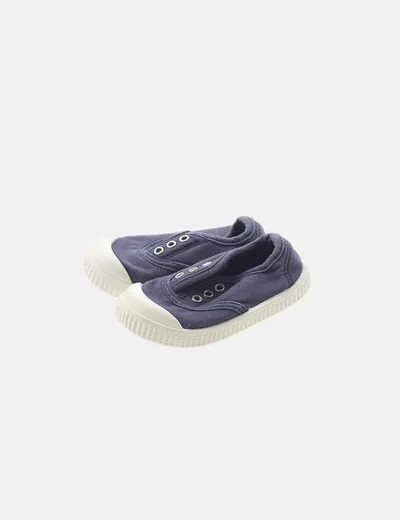 Tex Zapato azul marino tela