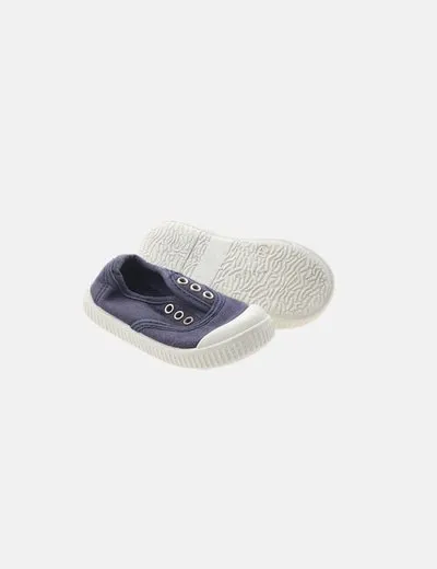 Tex Zapato azul marino tela