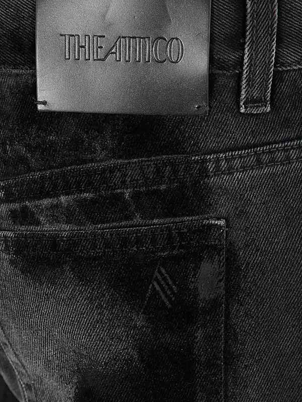 THE ATTICO VAQUEROS RECTOS  NEGRO