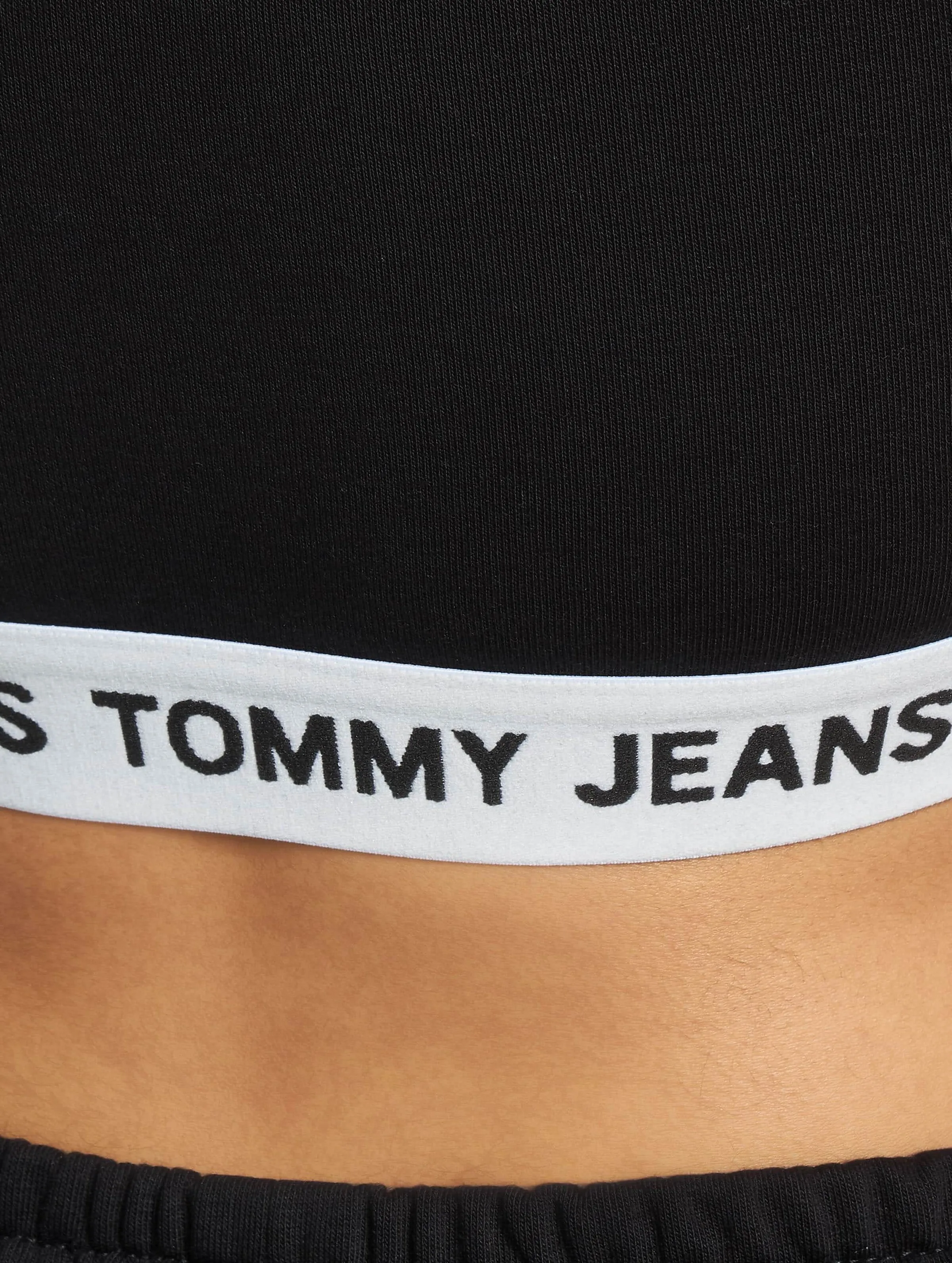 TOMMY JEANS SUPER VLOGO WAISTBAND CROP