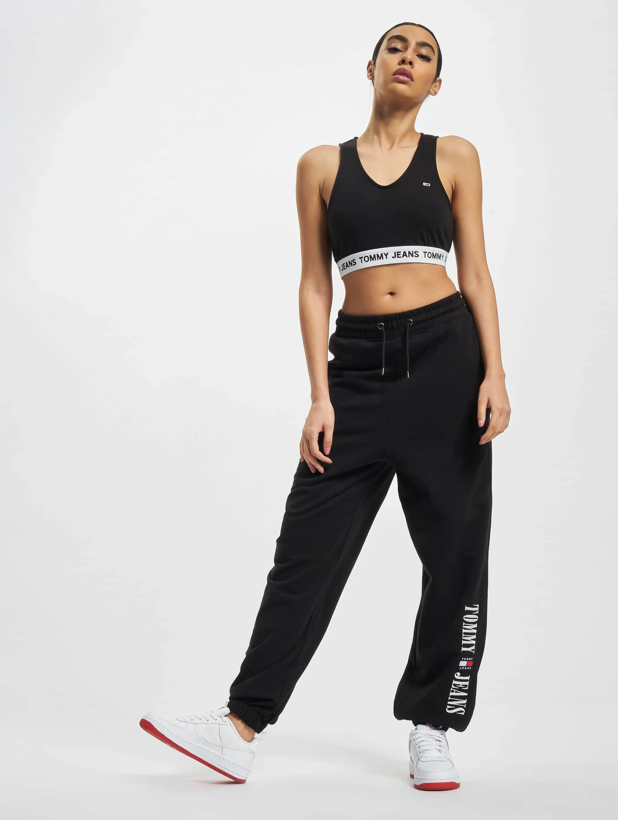 TOMMY JEANS SUPER VLOGO WAISTBAND CROP