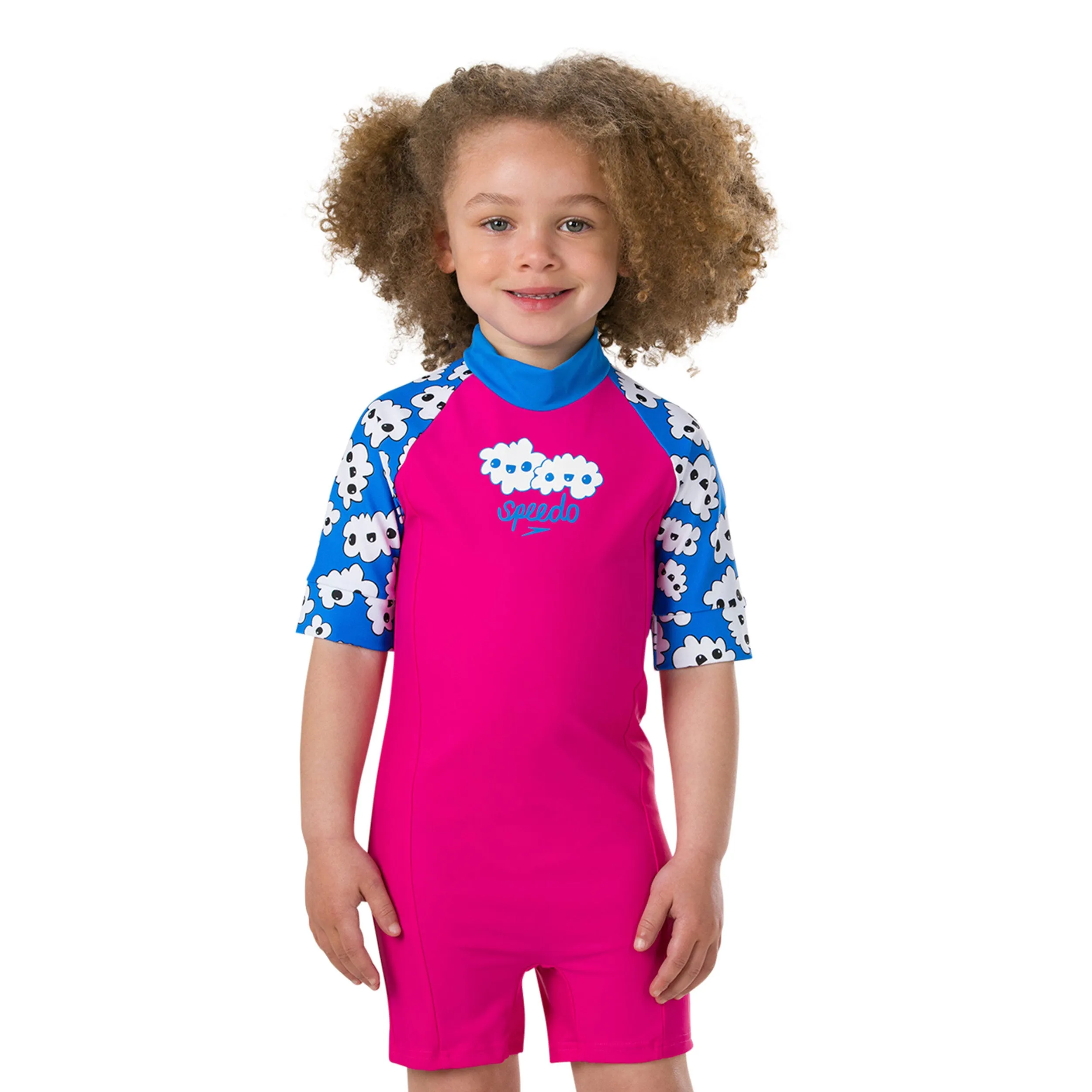 Traje de Infantil Speedo All In One Suit Rosado