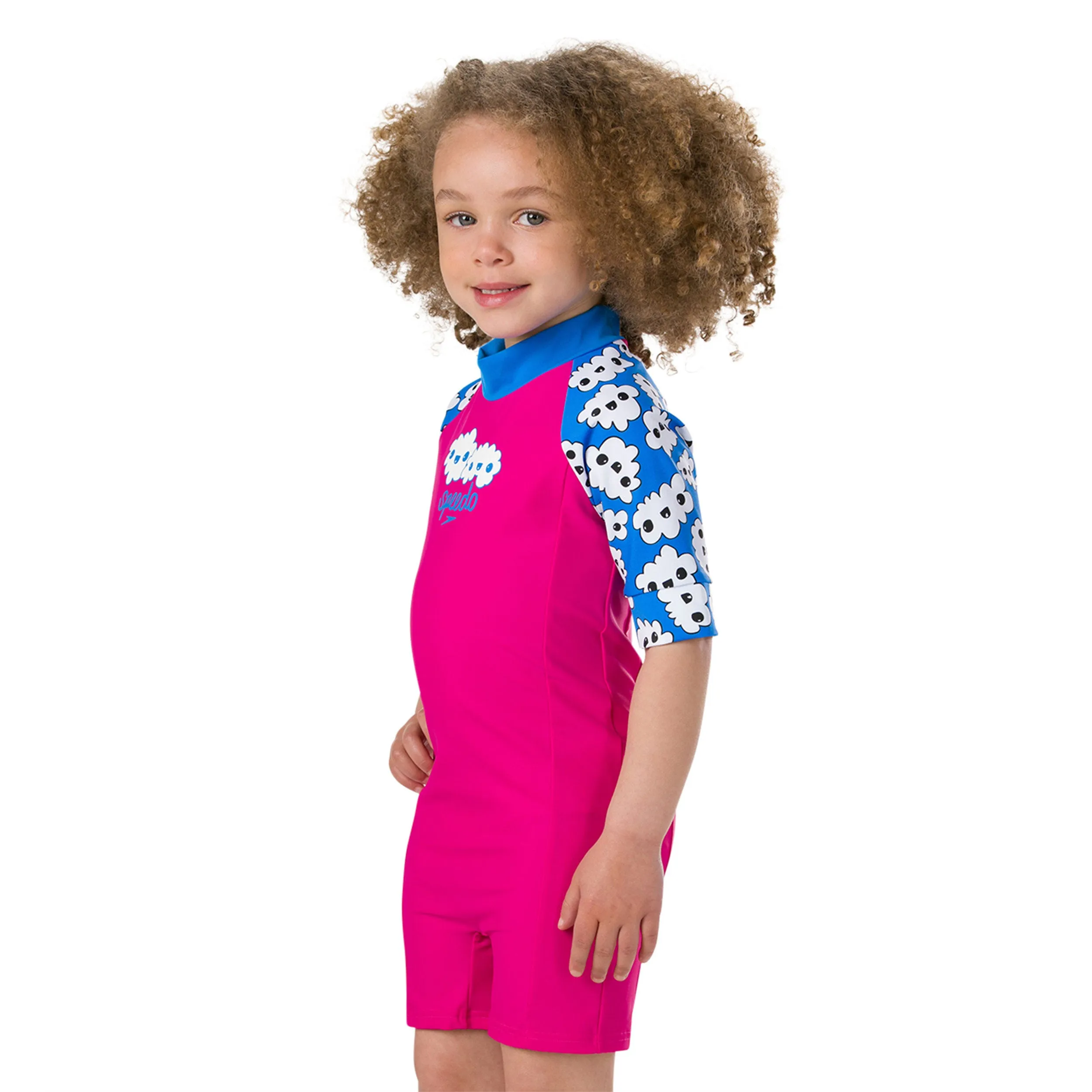 Traje de Infantil Speedo All In One Suit Rosado