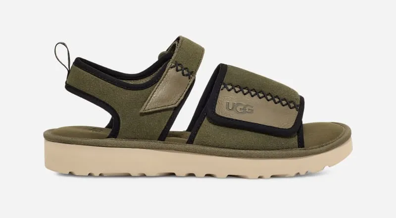 UGG ® Goldencoast Strap Sandal for Men in Green, Size 9, Suede
