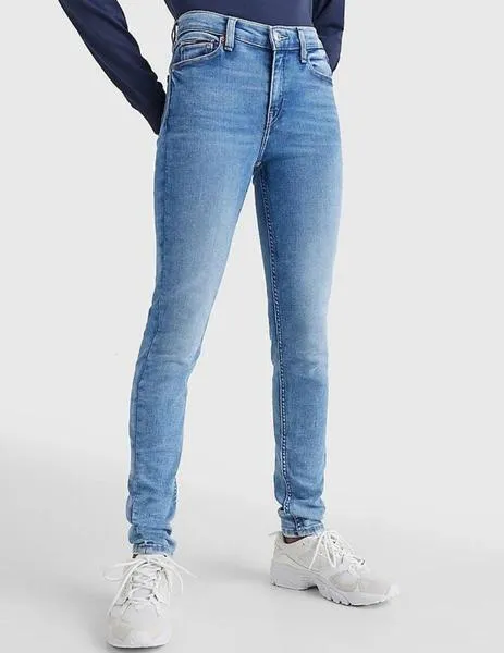 Vaquero Skinny talle medio efecto desteñido Nora Tommy Jeans