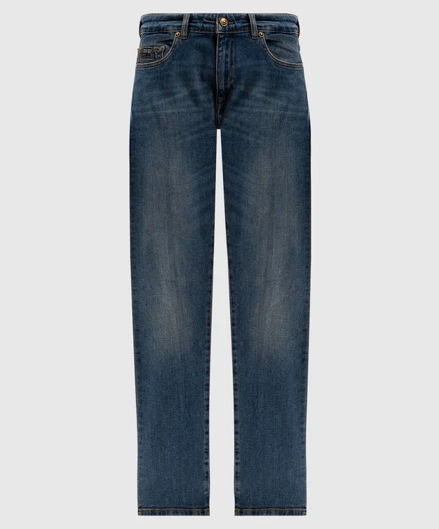 Versace Jeans Couture Blue logo boyfriend jeans
