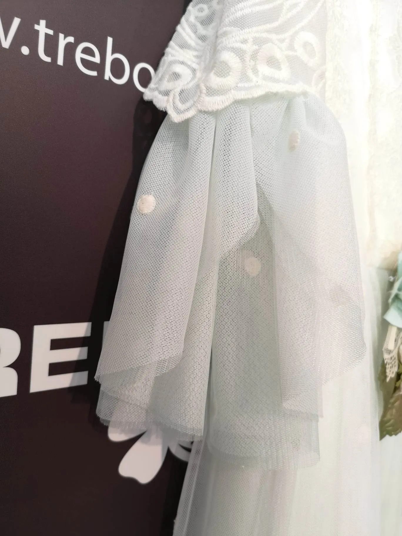 Vestido de comunión agua marina