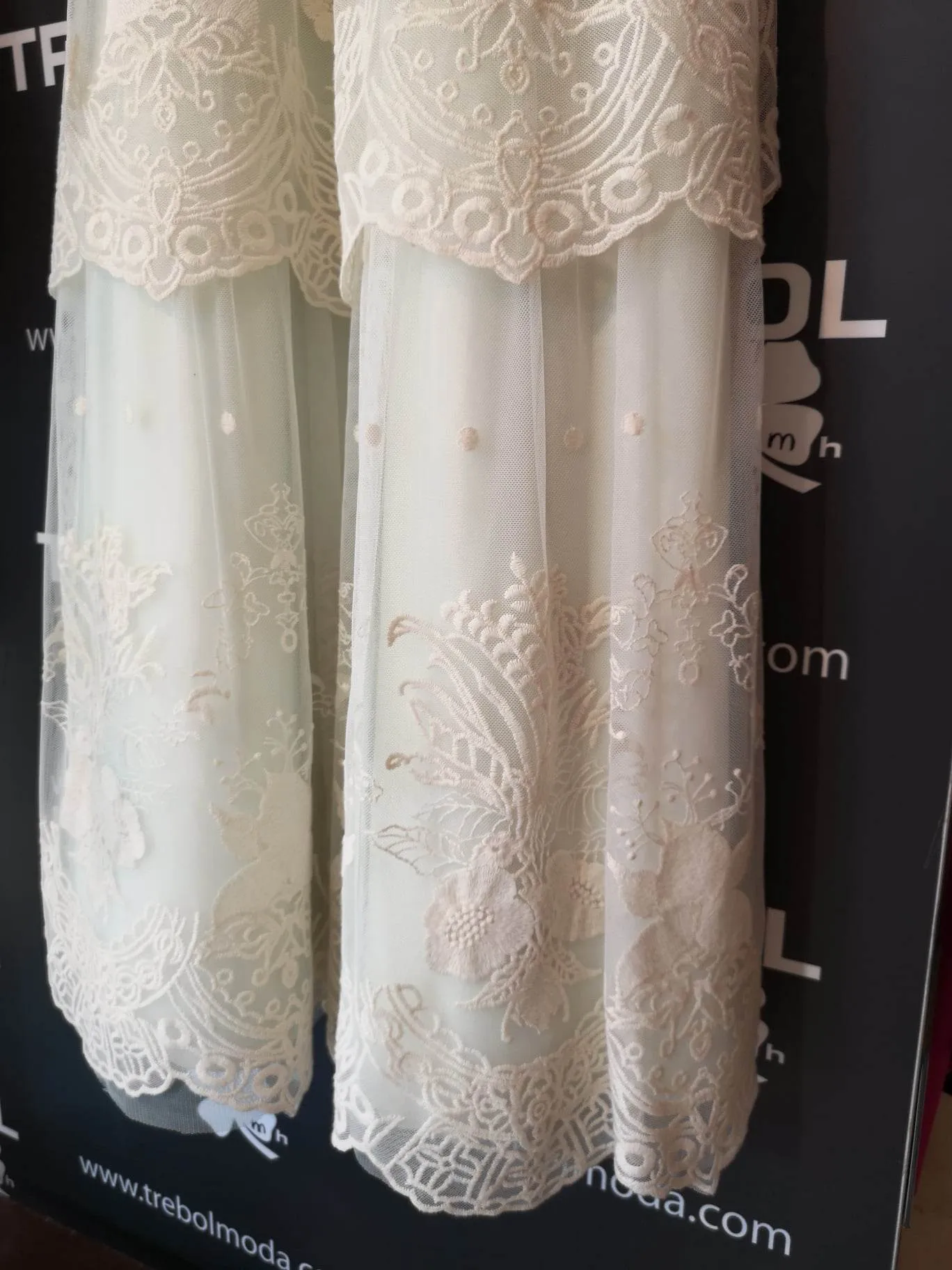 Vestido de comunión agua marina