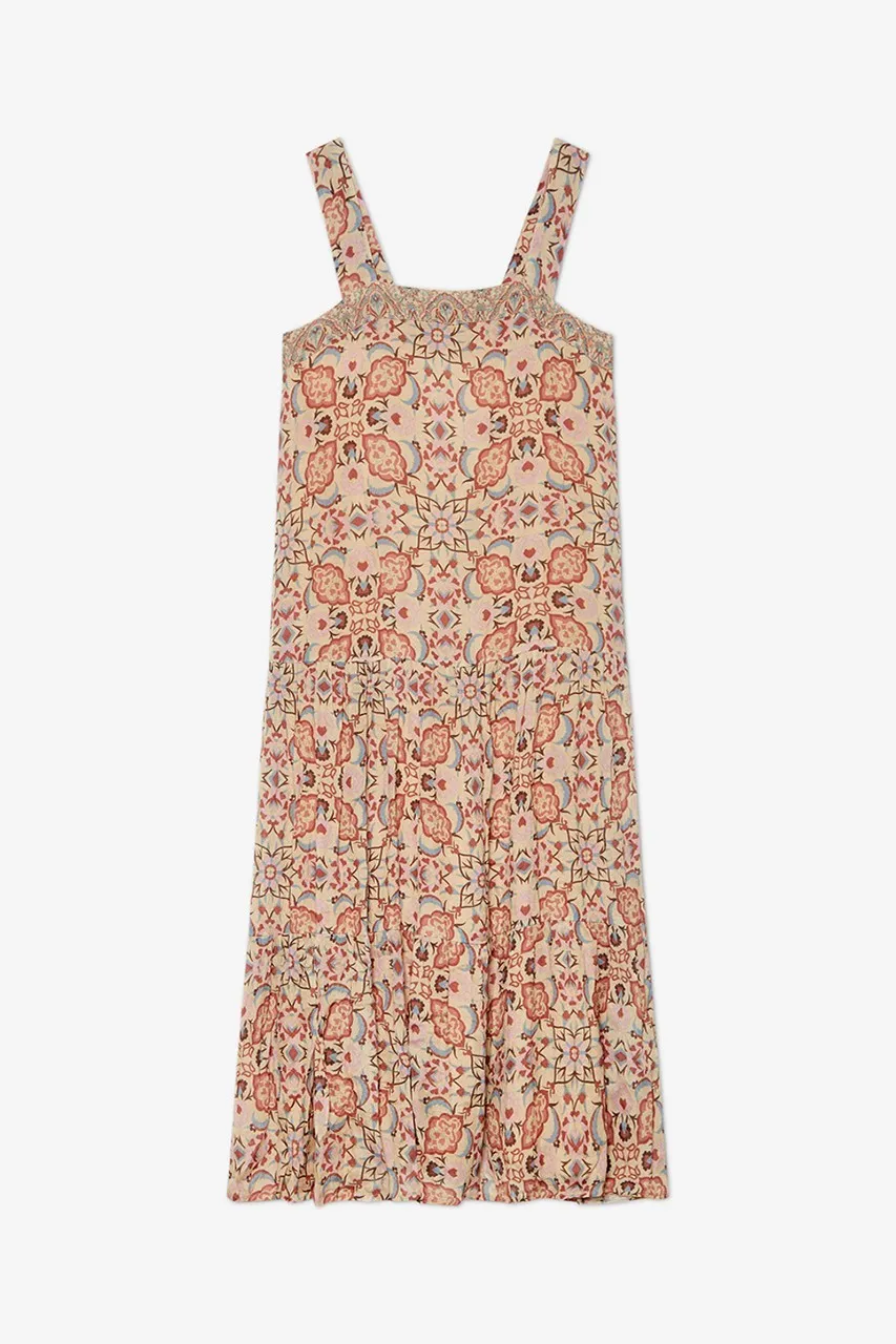 Vestido largo bordado Nonet