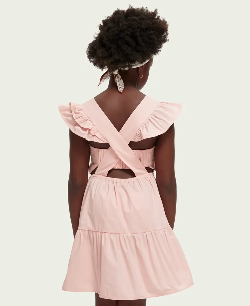 Vestido Niña SCOTCH & SODA Rosa Volantes