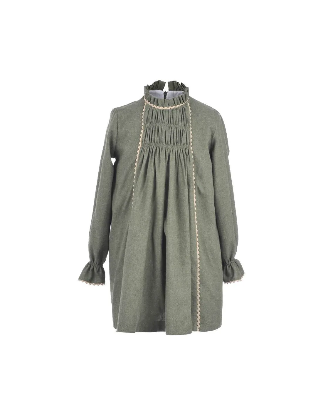 Vestido para niña verde de La Ormiga Invierno