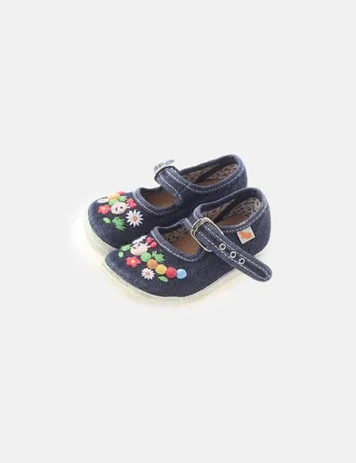 Vulladi Zapato denim azul combinado
