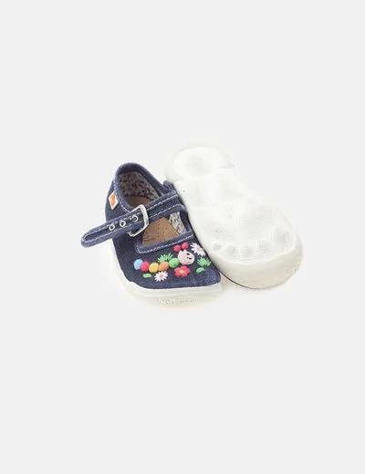 Vulladi Zapato denim azul combinado