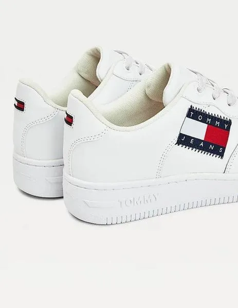Zapatilla blanca basket Bandera TOMMY JEANS