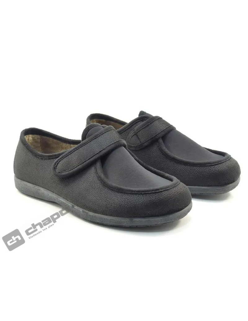 Zapatilla De Casa Negro GarzÓn Zapatillas 6870.444