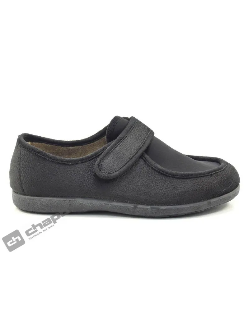 Zapatilla De Casa Negro GarzÓn Zapatillas 6870.444