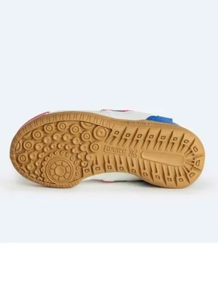 ZAPATILLA MUNICH G3 INDOOR BLANCO AZUL CORAL NIñ@