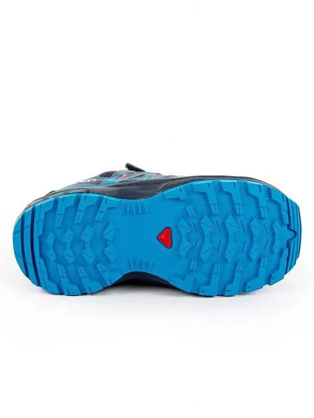 zapatilla salomon xa pro 3d azul/naranja niñ@