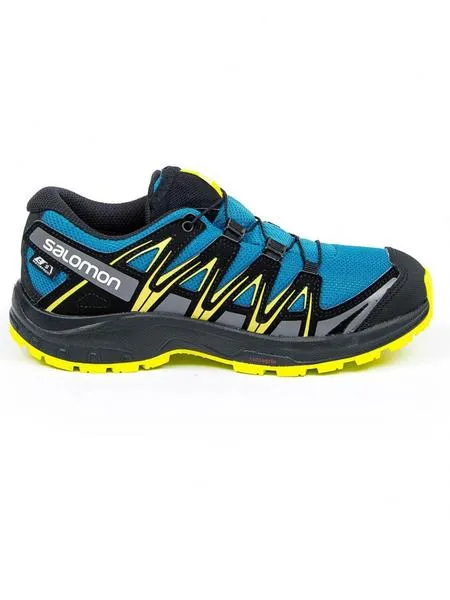 zapatilla salomon xa pro 3d j azul/lima niñ@