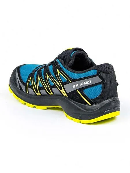 zapatilla salomon xa pro 3d j azul/lima niñ@