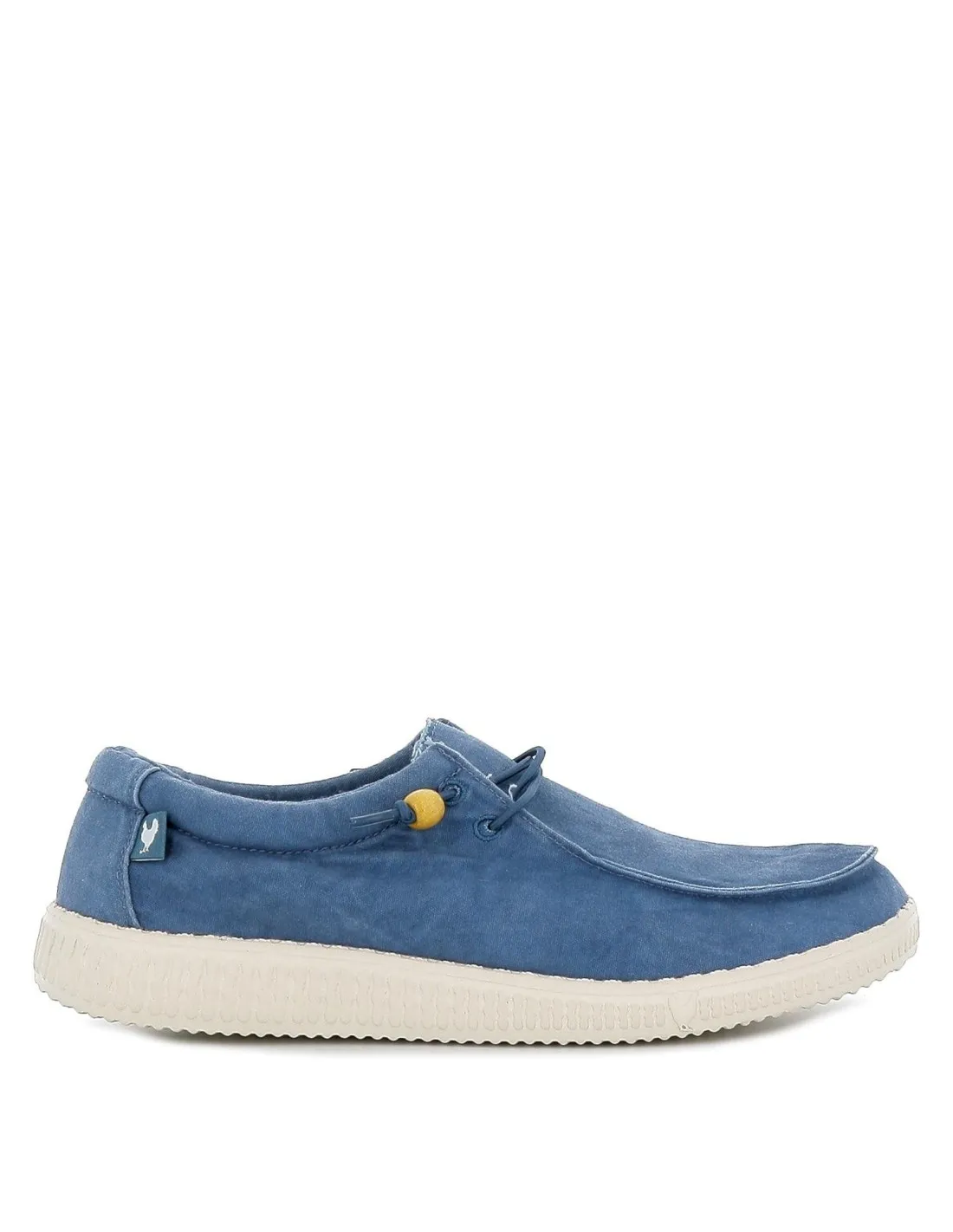 Zapatilla tipo mocasín hombre canvas verano azul Walking Pitas