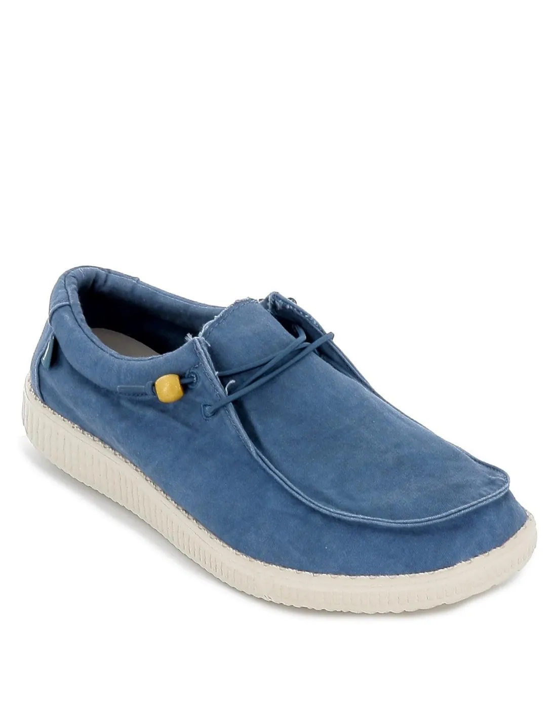 Zapatilla tipo mocasín hombre canvas verano azul Walking Pitas