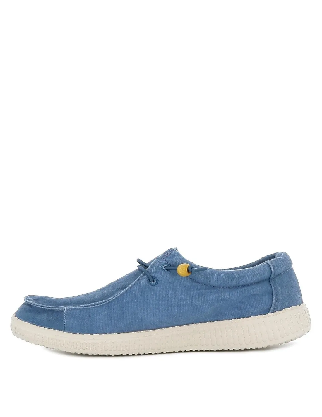 Zapatilla tipo mocasín hombre canvas verano azul Walking Pitas