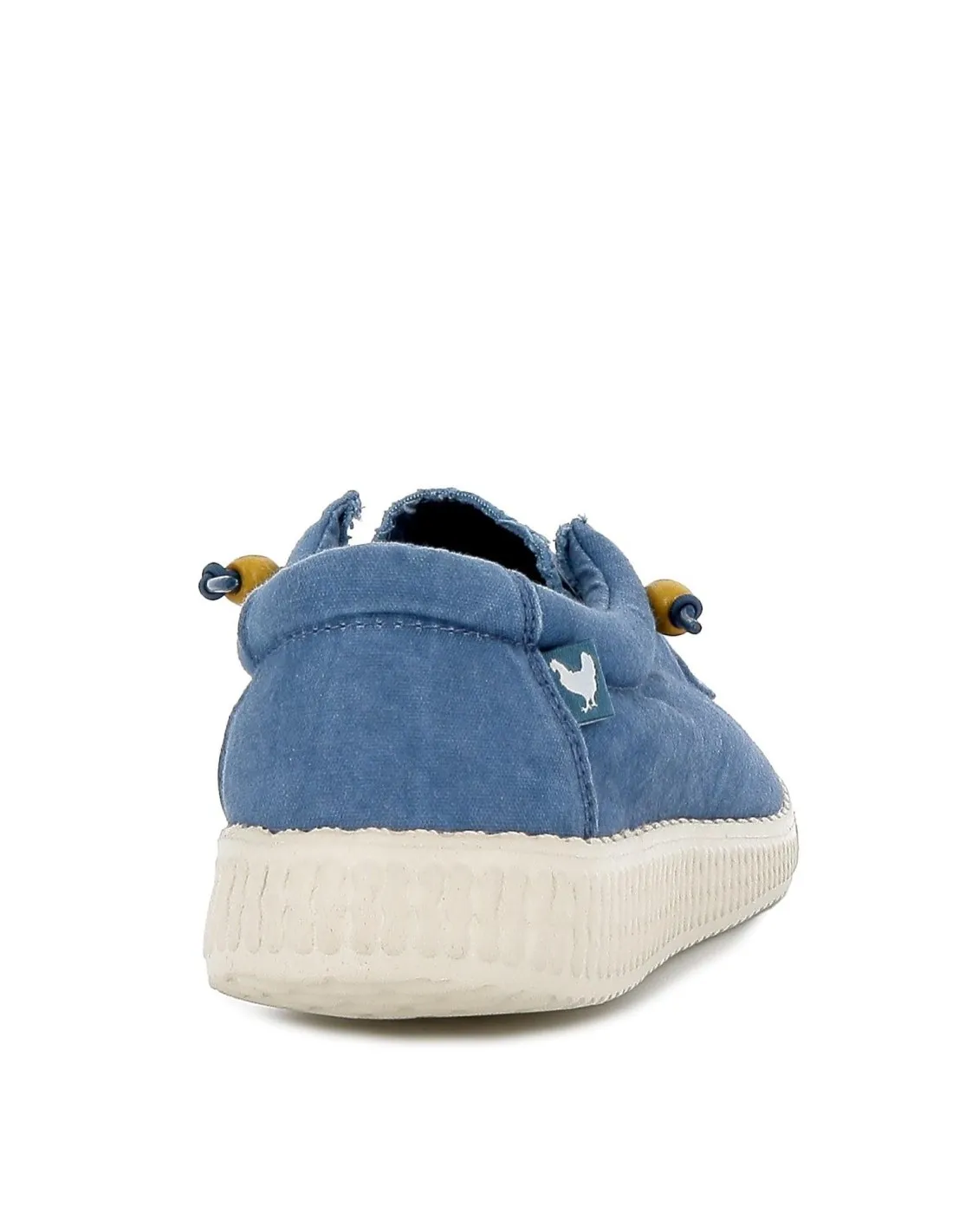 Zapatilla tipo mocasín hombre canvas verano azul Walking Pitas