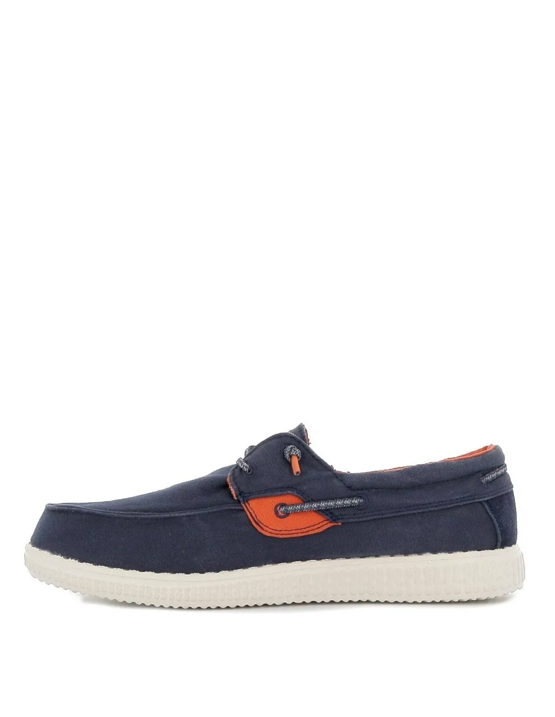Zapatilla tipo mocasín hombre lona verano azul Walking Pitas