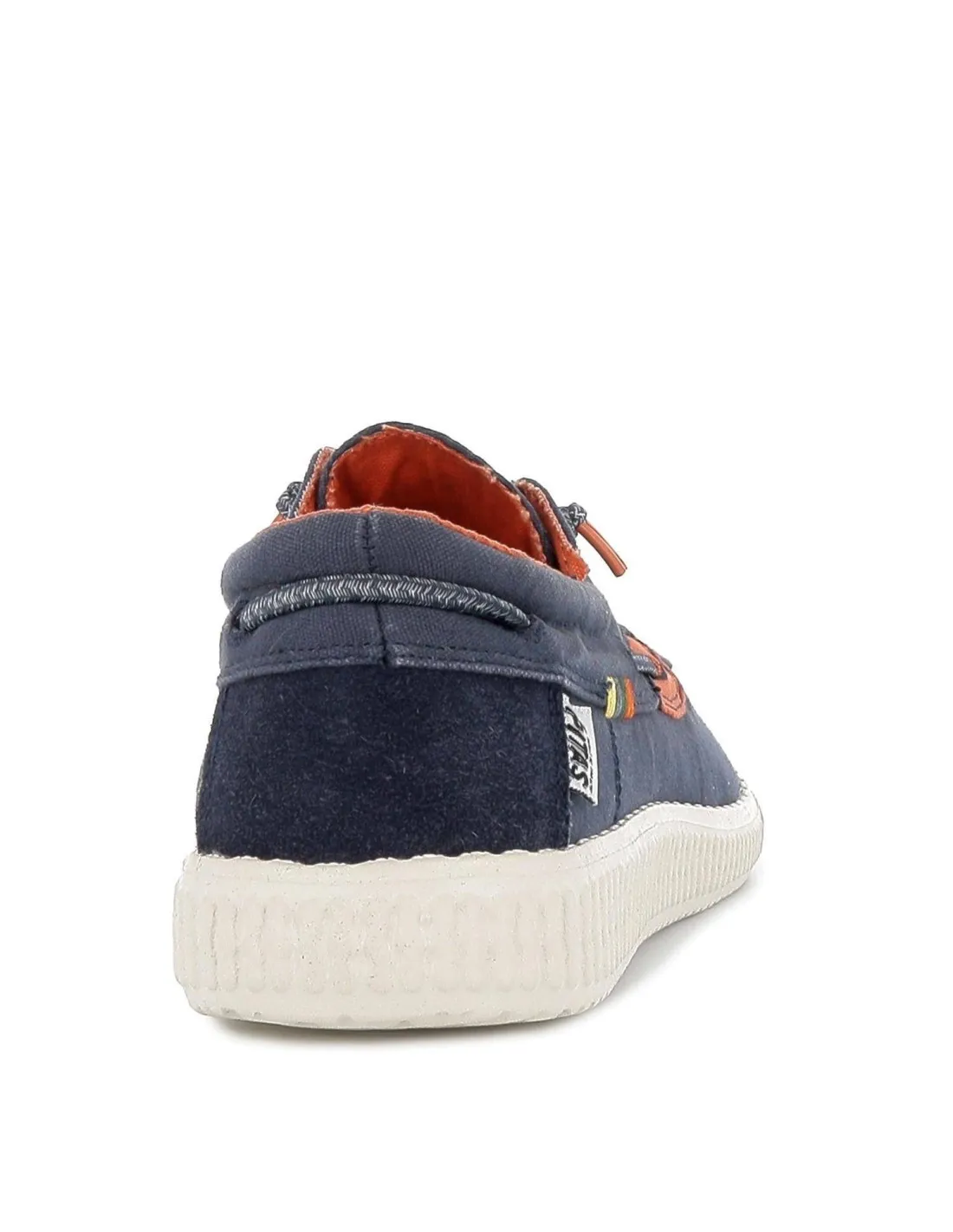 Zapatilla tipo mocasín hombre lona verano azul Walking Pitas