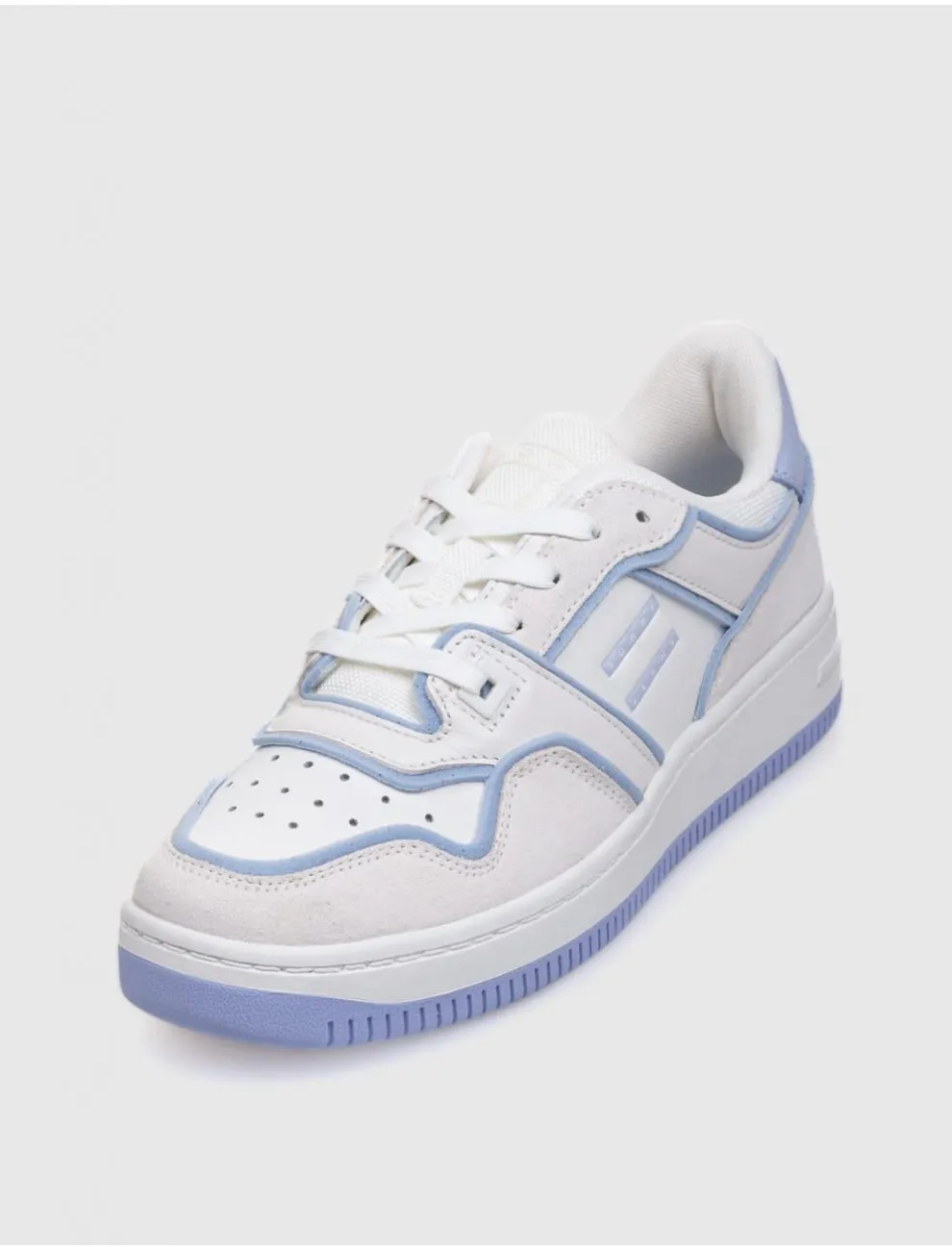 Zapatilla Tommy Hilfiger Retro Basket Foam Edge Blanco/azul