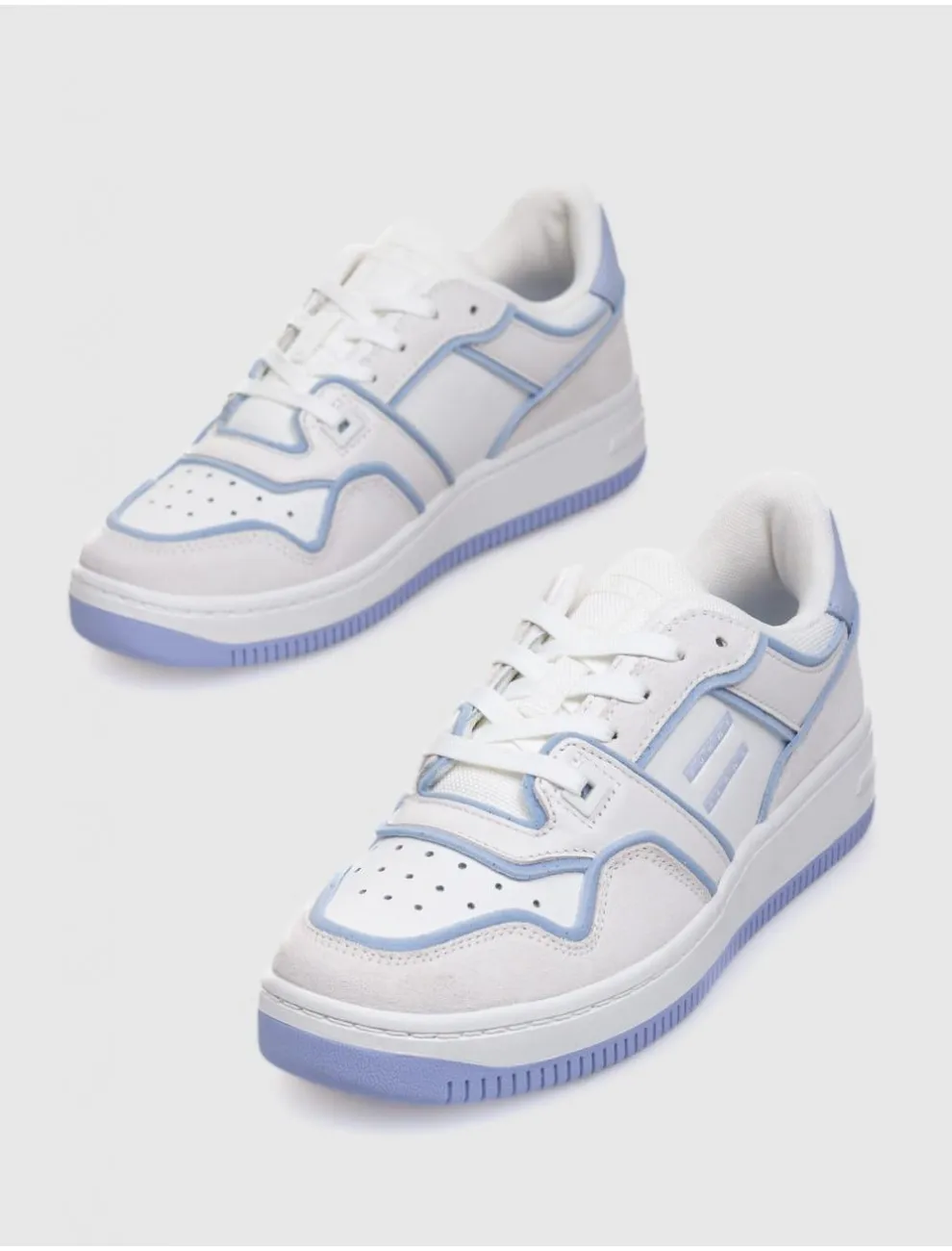 Zapatilla Tommy Hilfiger Retro Basket Foam Edge Blanco/azul