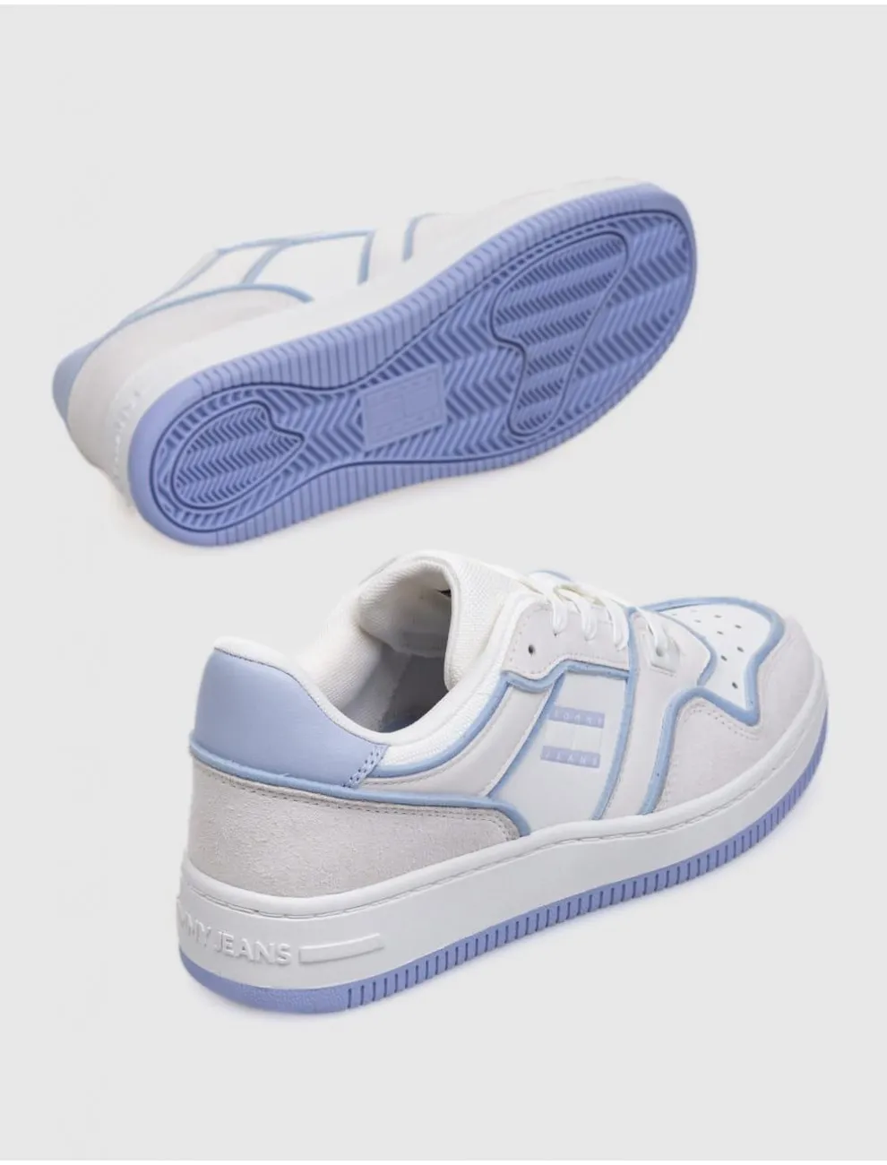 Zapatilla Tommy Hilfiger Retro Basket Foam Edge Blanco/azul