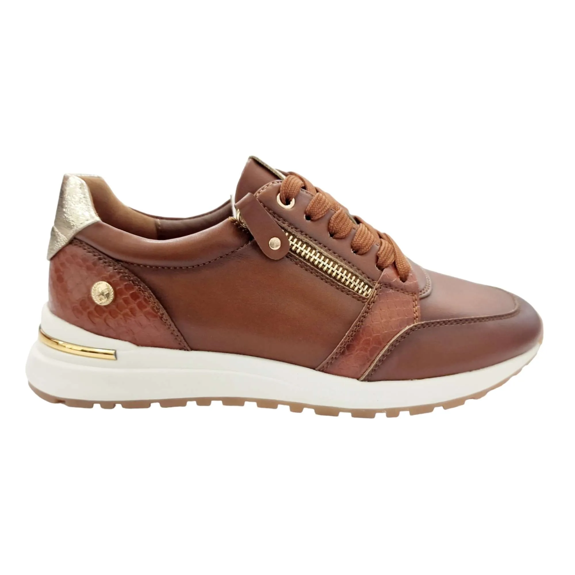 ZAPATILLAS CASUAL CREMALLERA CAMEL XTI MUJER CAMEL