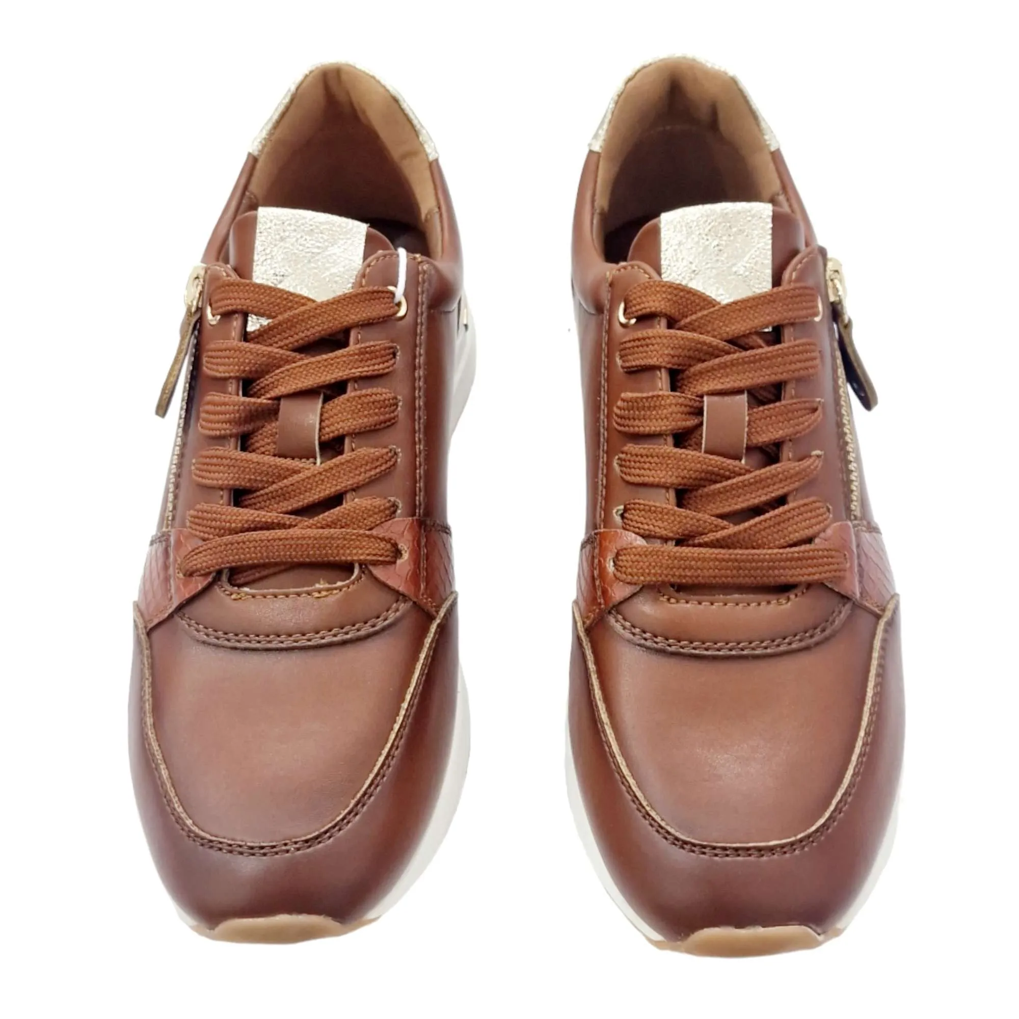 ZAPATILLAS CASUAL CREMALLERA CAMEL XTI MUJER CAMEL