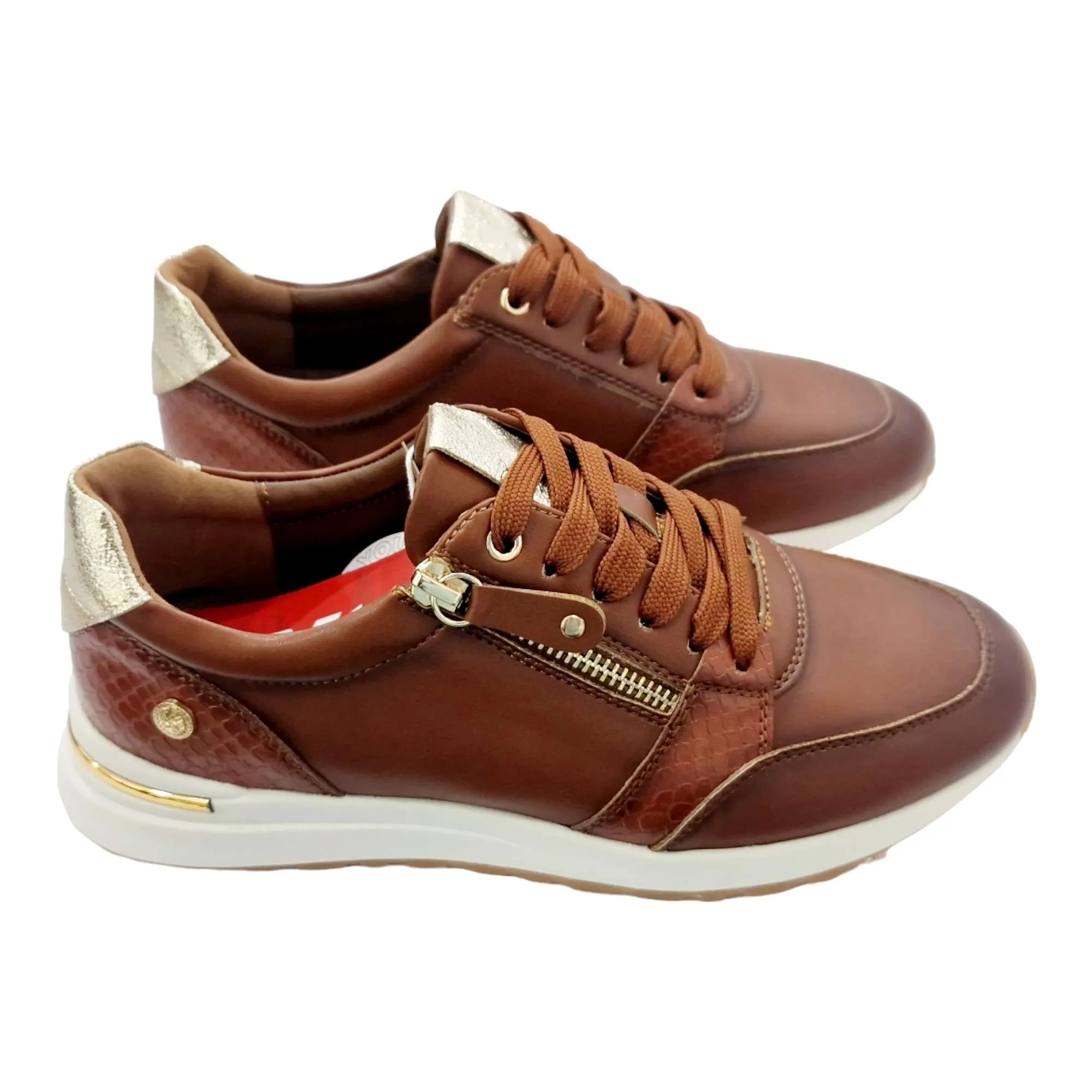 ZAPATILLAS CASUAL CREMALLERA CAMEL XTI MUJER CAMEL