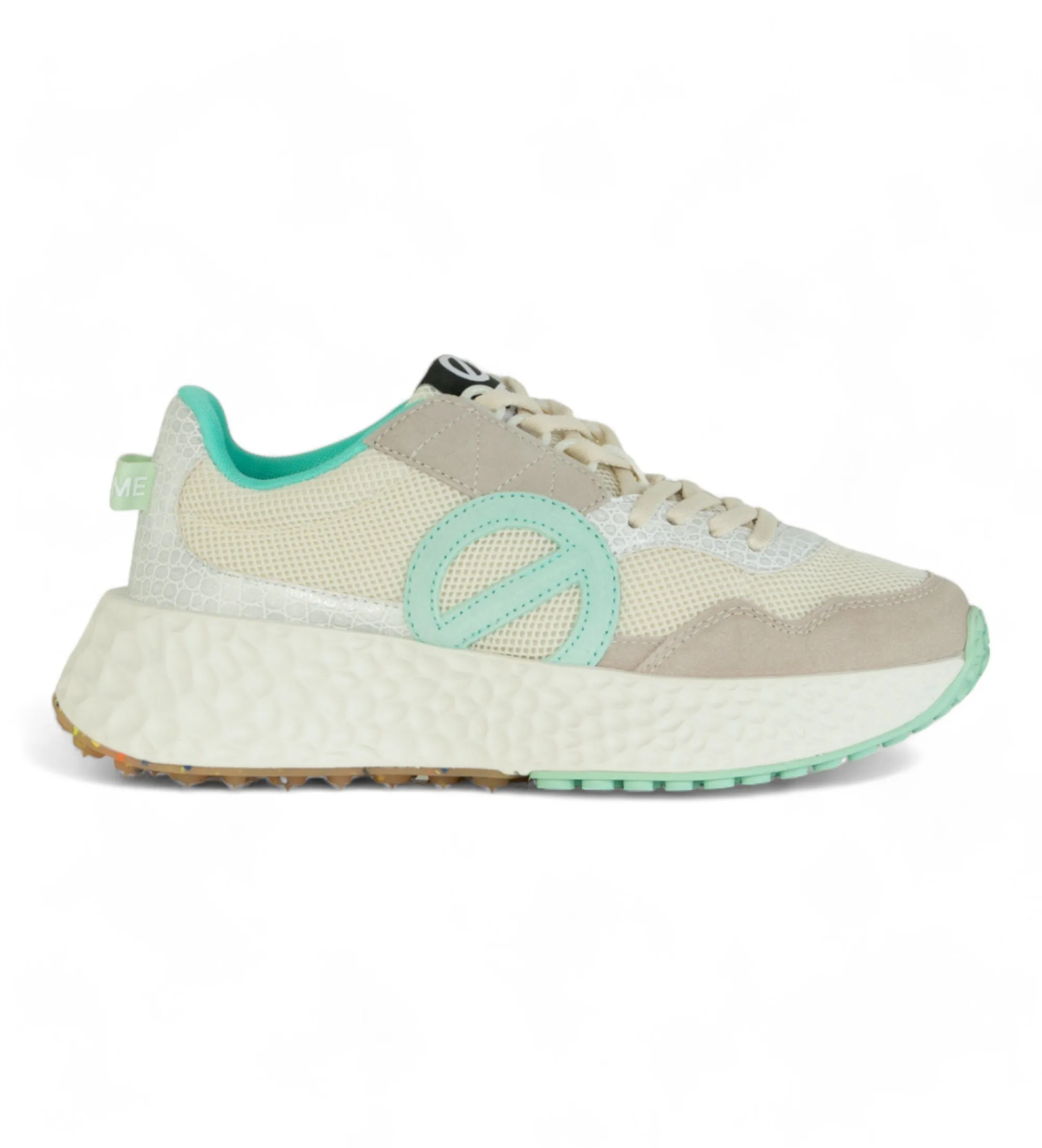 Zapatillas de piel Carter Jogger beige,verde