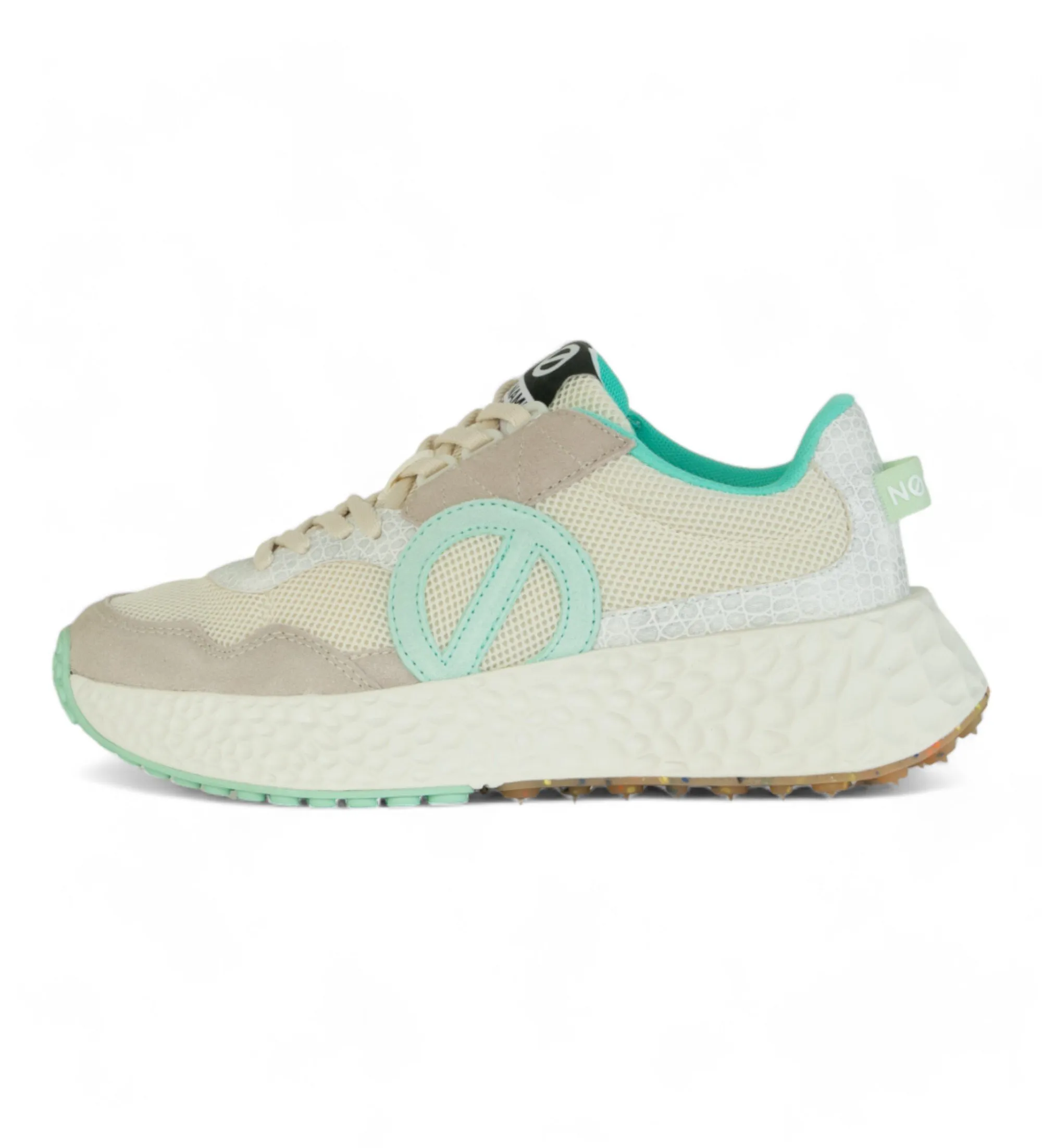 Zapatillas de piel Carter Jogger beige,verde
