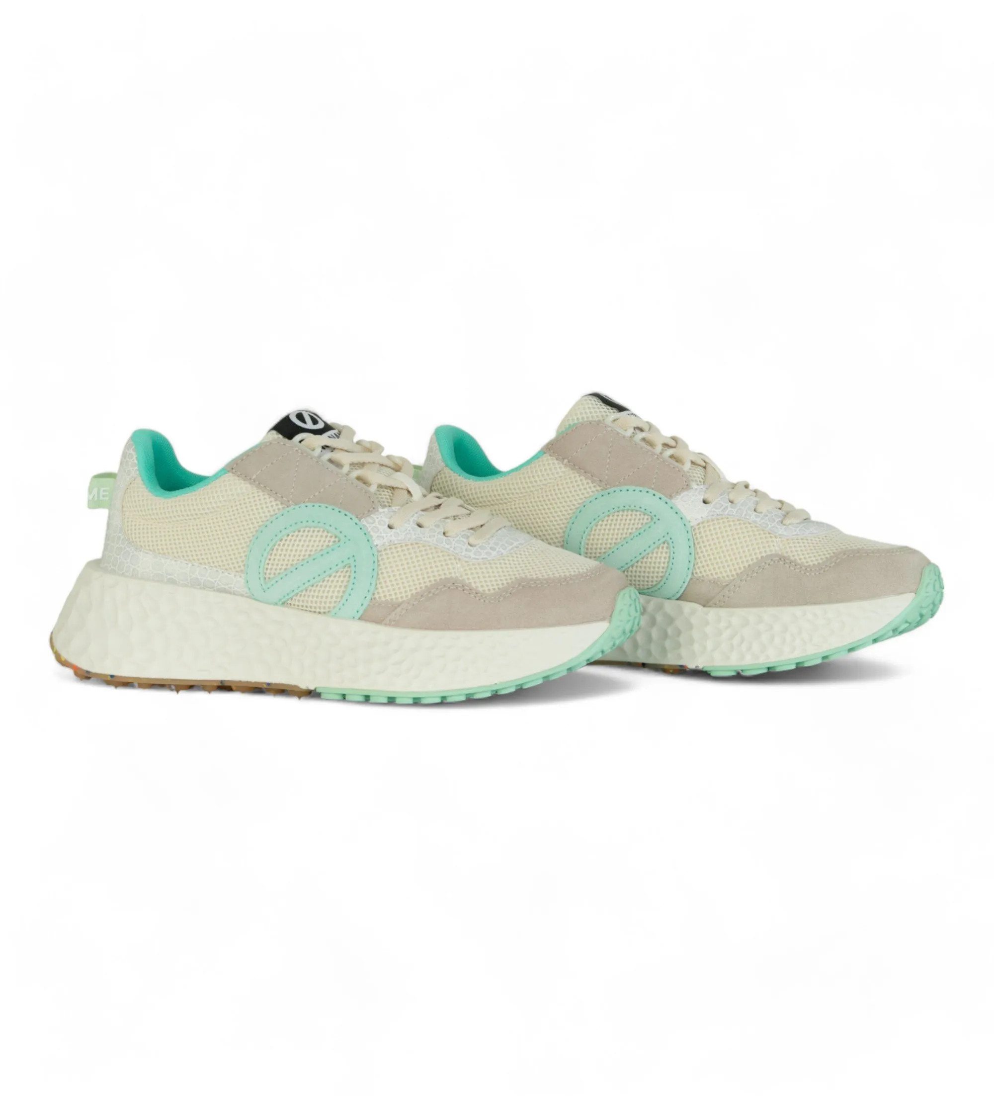 Zapatillas de piel Carter Jogger beige,verde